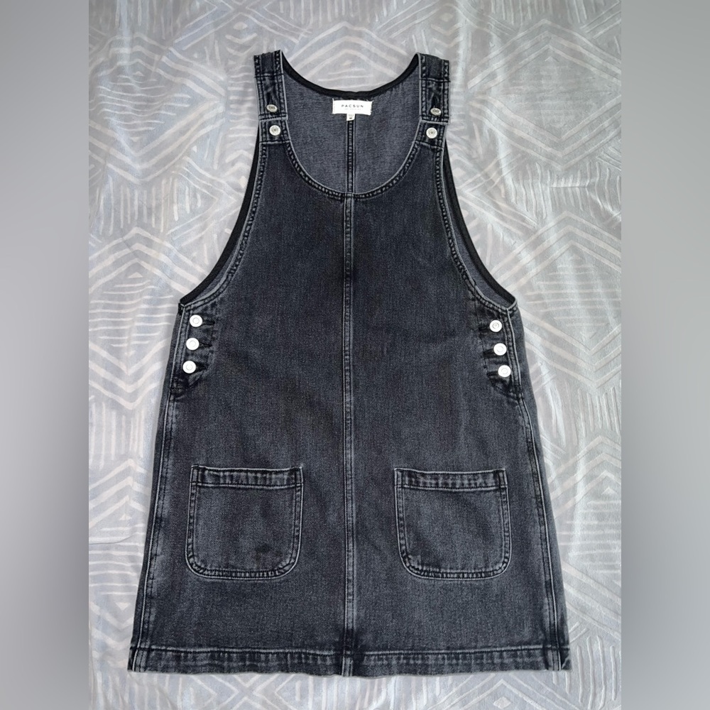 Pacsun Overall Dress Black Medium